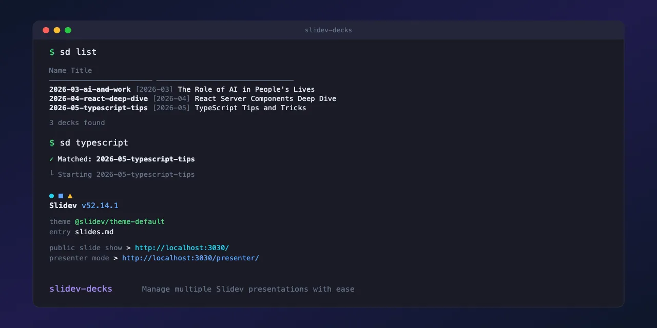 slidev-decks interactive picker